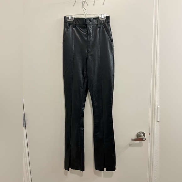 Like New Abercrombie & Fitch Ultra High Rise Skinny Leather Pants - Picture 3 of 12